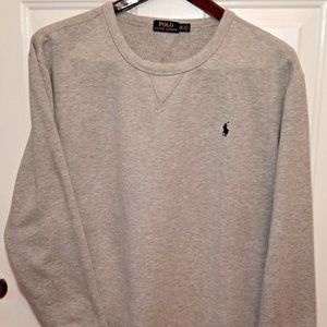 Polo Ralph Lauren ~ Gray Long Sleeve Cotton Blend Sweatshirt ~ Mens Size XXL